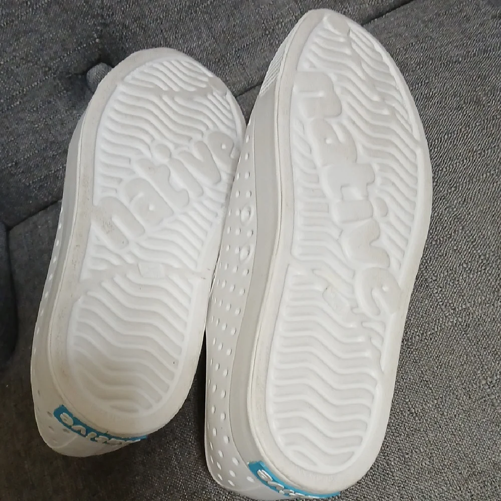 Native Women's White Perforated Slip-On Sneakers - Picture 3 of 5